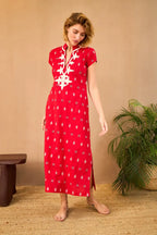 New York Maxi Dress Boho Red