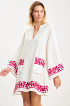 Lotus Mini Dress Pink