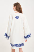 Lotus Mini Dress Blue
