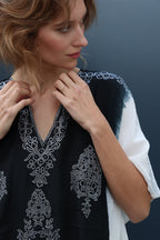 Swarovski Silk Black Tunic