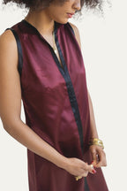 Agadir Burgundy Maxi Dress