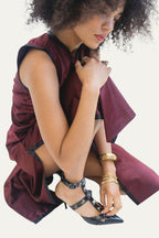 Agadir Burgundy Maxi Dress