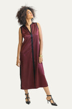 Agadir Burgundy Maxi Dress