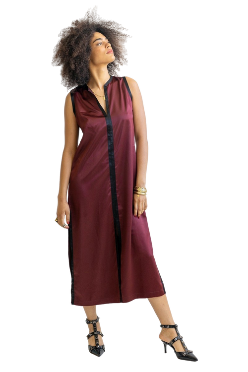 Agadir Burgundy Maxi Dress