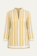 Blue Moon Beige Stripes Shirt