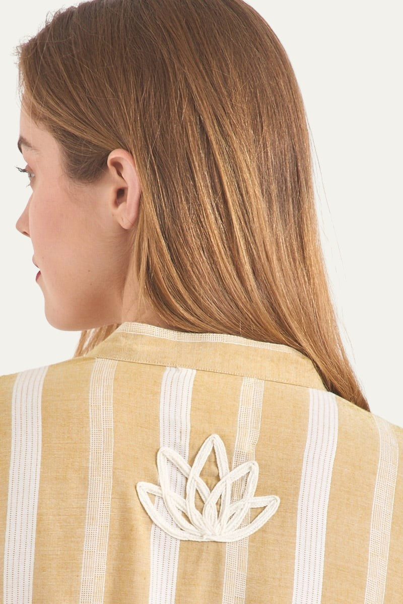 Blue Moon Beige Stripes Shirt
