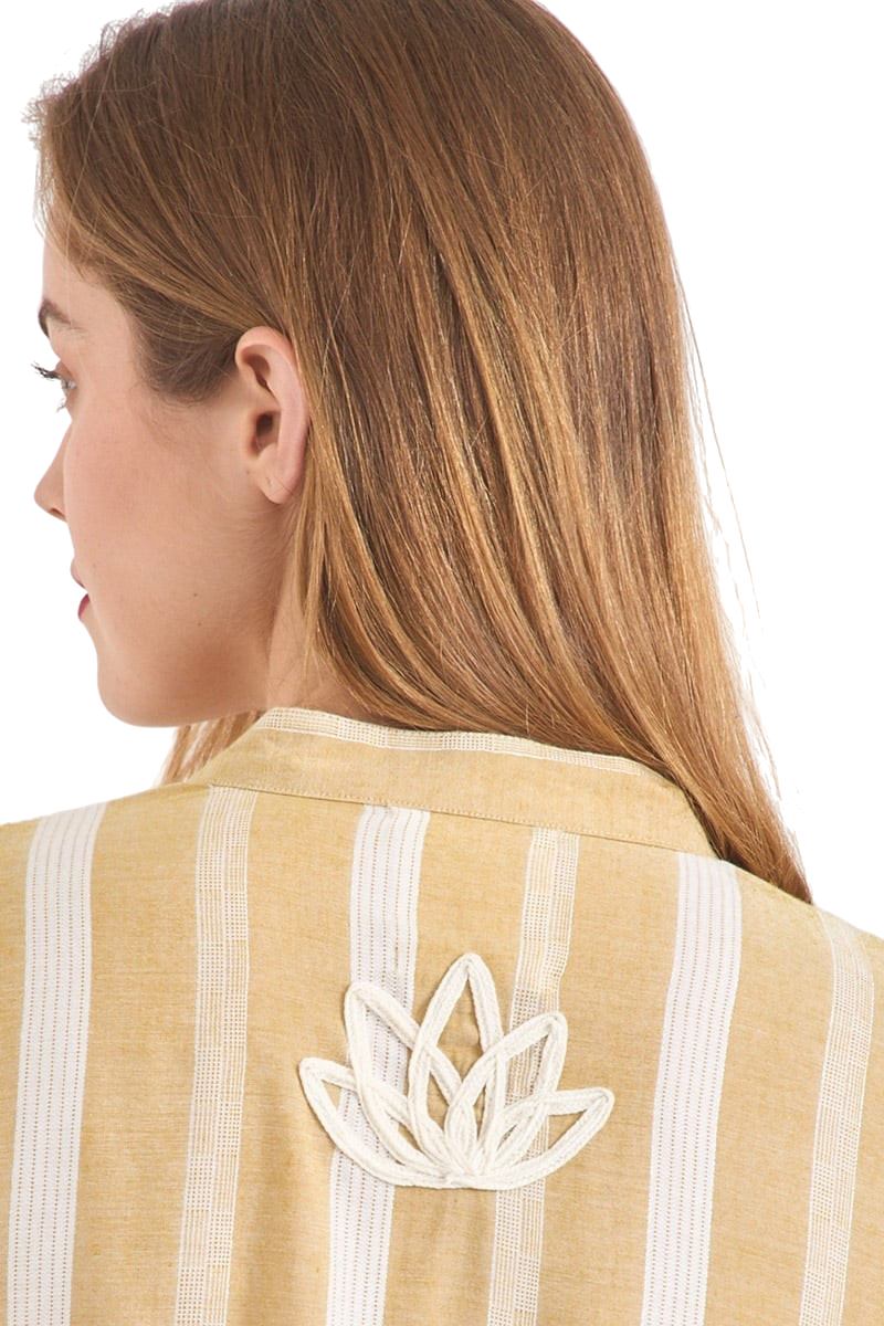 Blue Moon Beige Stripes Shirt