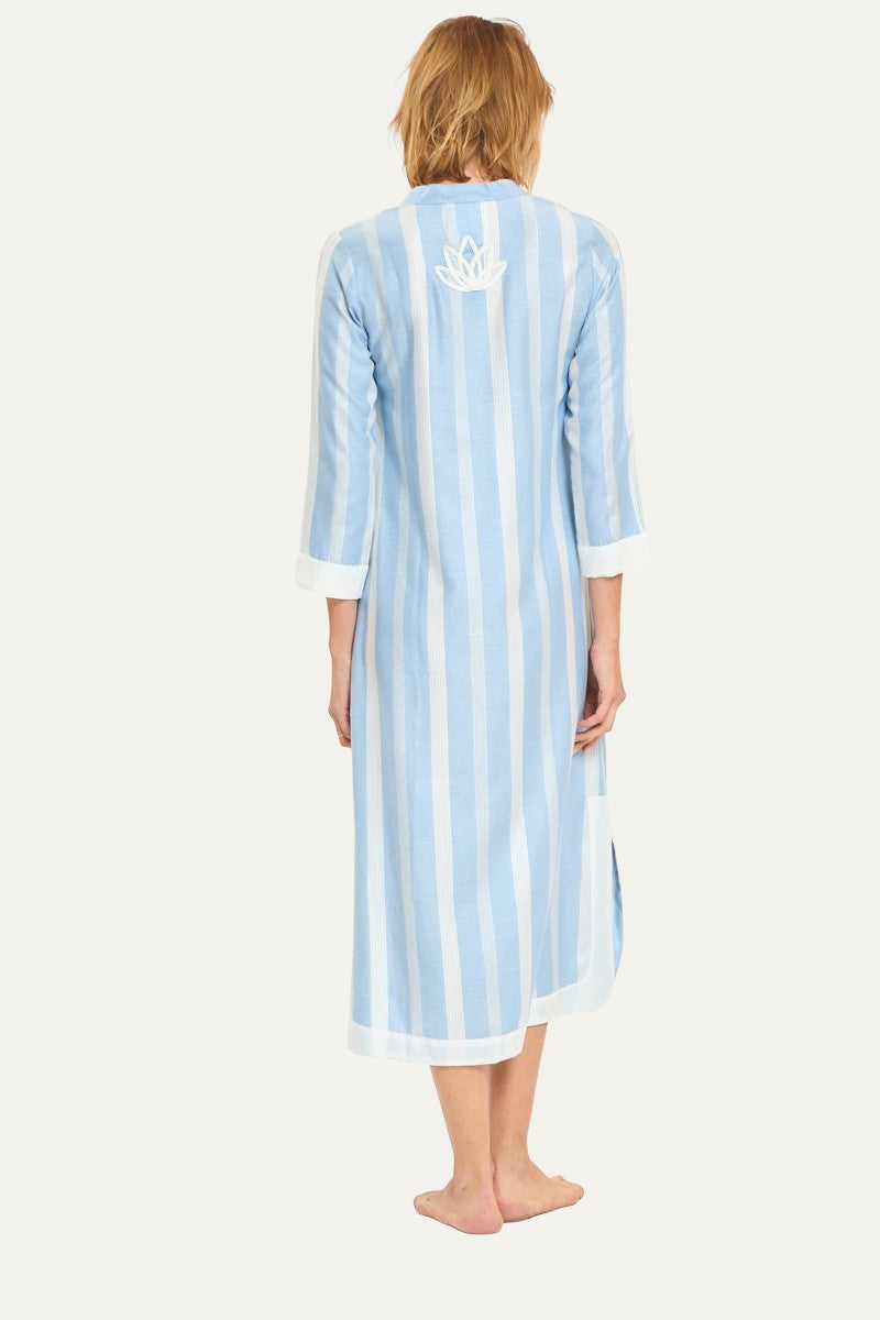 Blue Moon Blue Stripes Maxi Dress