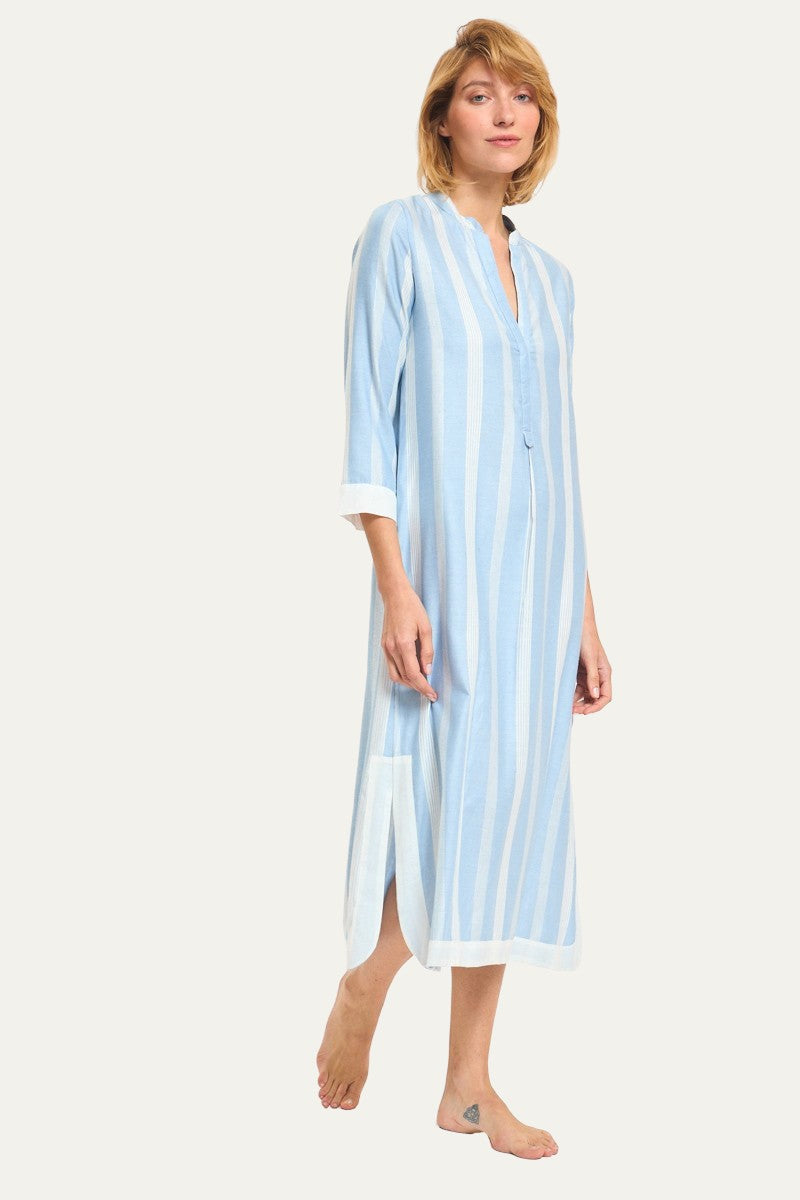 Blue Moon Blue Stripes Maxi Dress