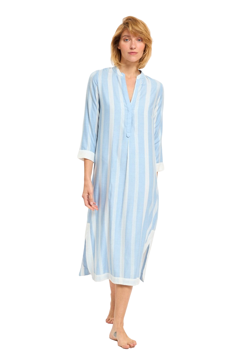 Blue Moon Blue Stripes Maxi Dress