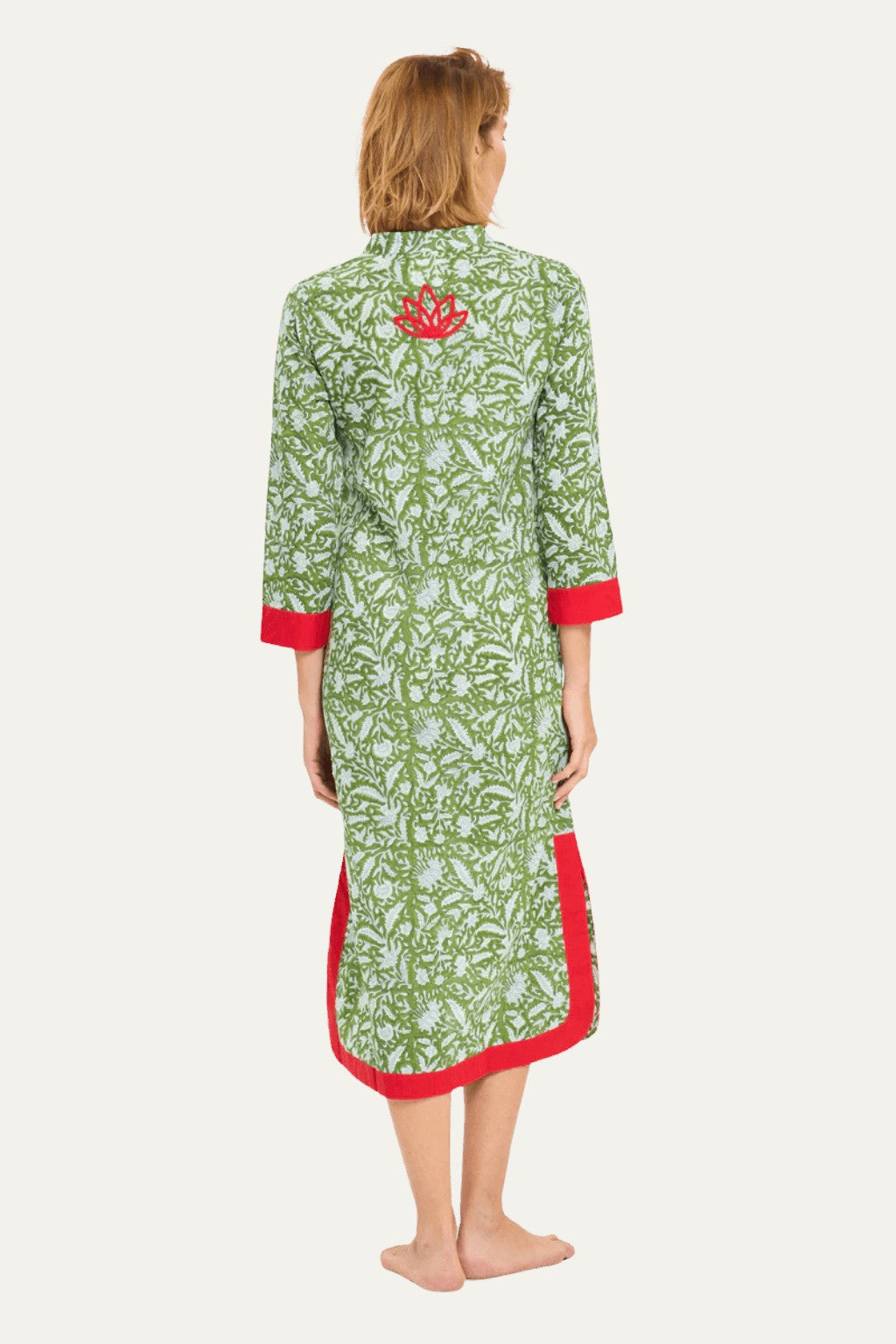 Blue Moon Maxi Green Leaf Dress