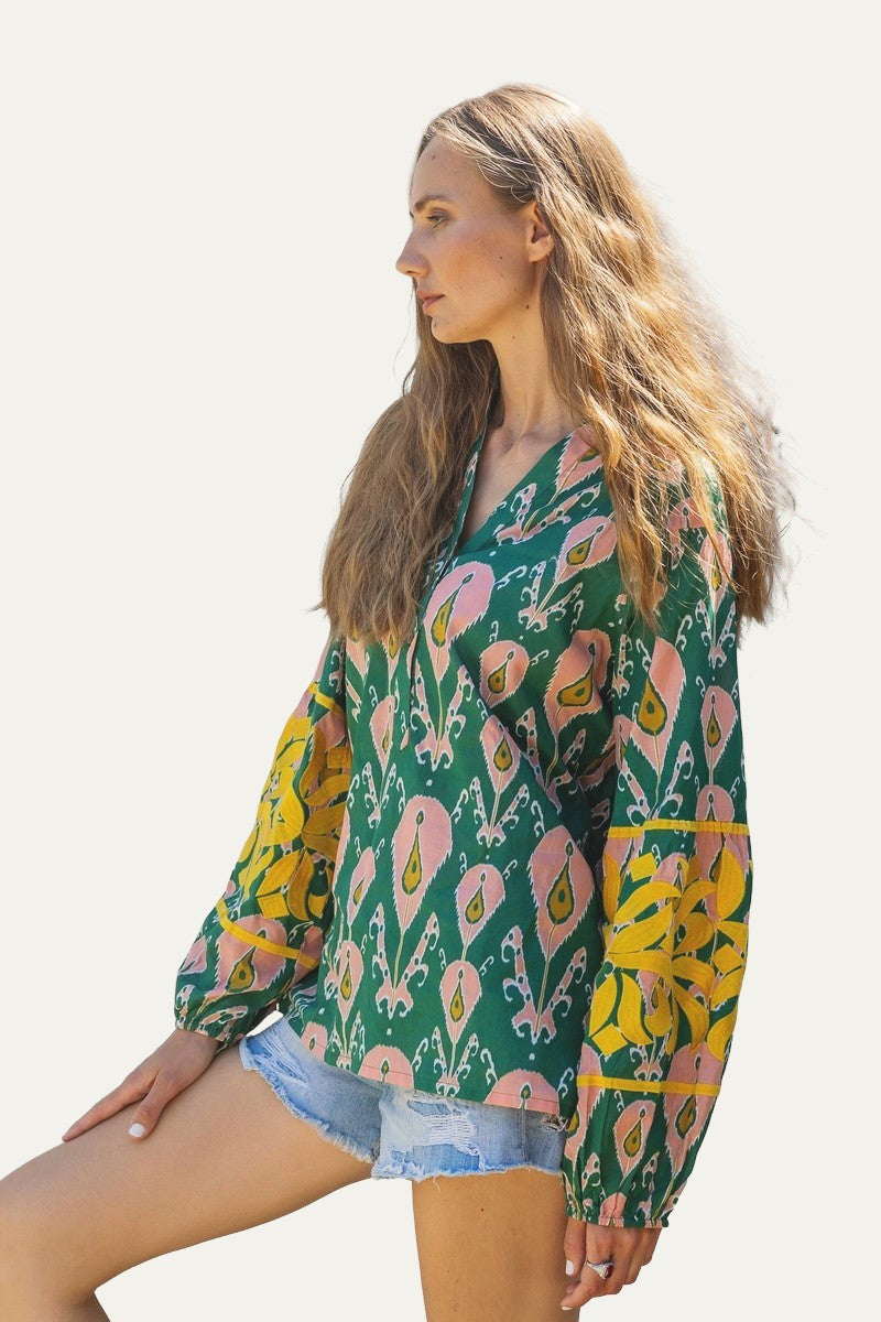 Ecuador Green Blouse