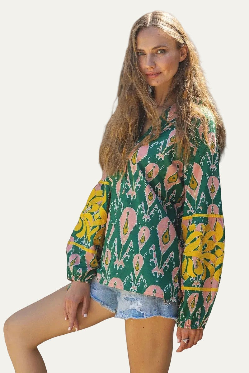 Ecuador Green Blouse