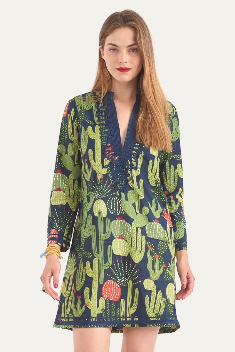 India Mini Cactus Print