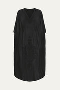 Kashmir Cotton Butterfly Black Kaftan