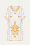 Kashmir Cotton Butterfly Kaftan Gold