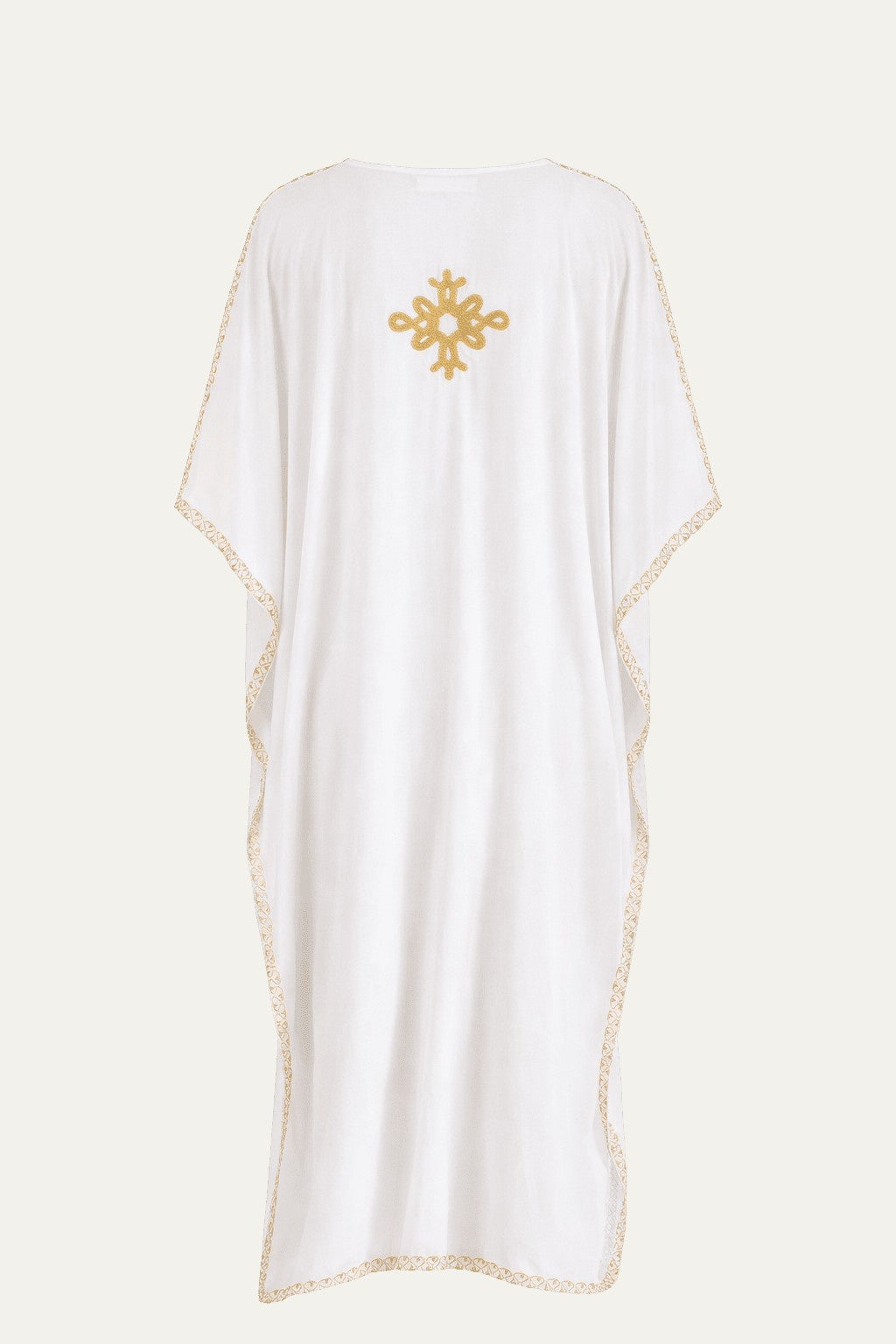 Kashmir Cotton Butterfly Kaftan Gold