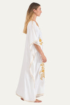 Kashmir Cotton Butterfly Kaftan Gold