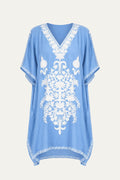 Kashmir Cotton Tunic Light Blue