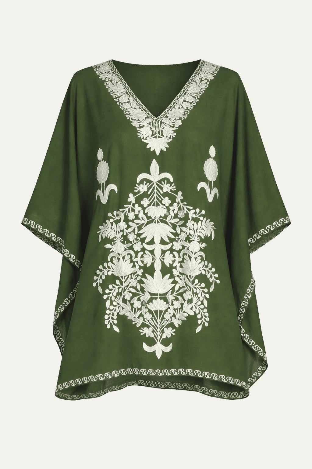 Kashmir Cotton Tunic Olive