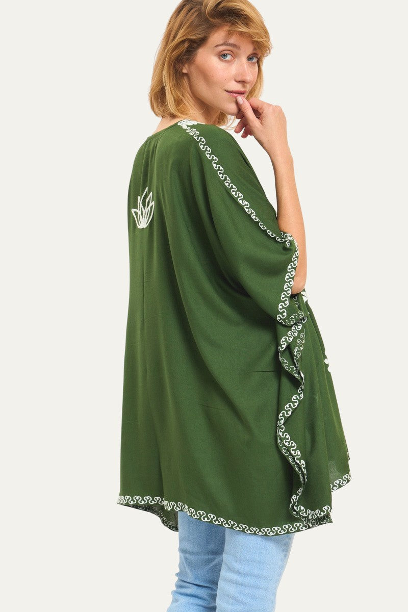 Kashmir Cotton Tunic Olive