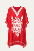 Kashmir Cotton Tunic Red