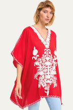 Kashmir Cotton Tunic Red