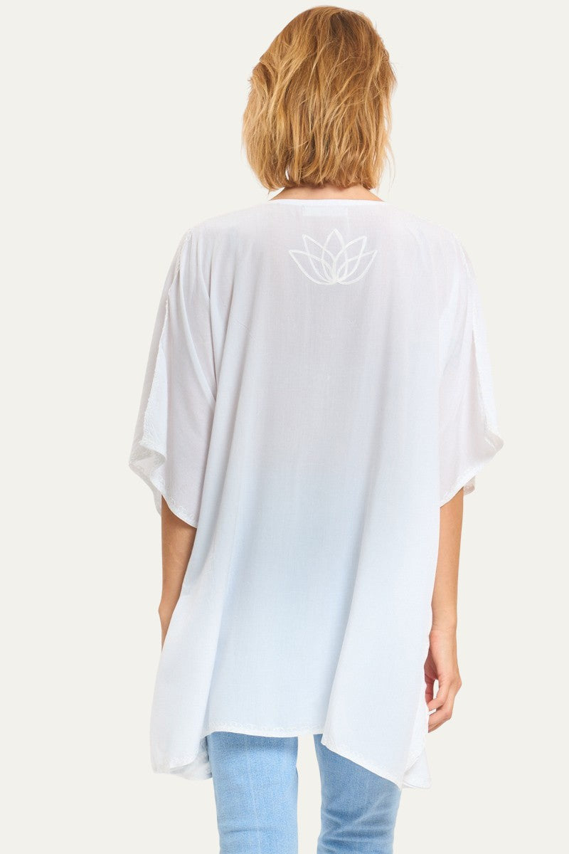 Kashmir Cotton Tunic White