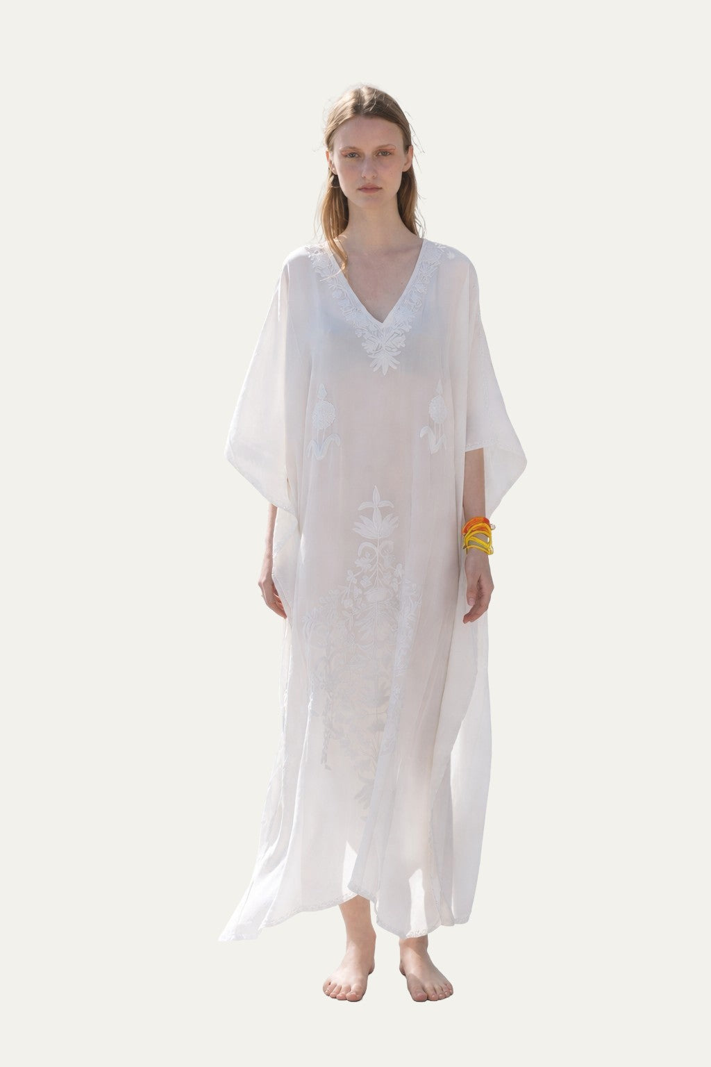 Kashmir Silk Butterfly Kaftan