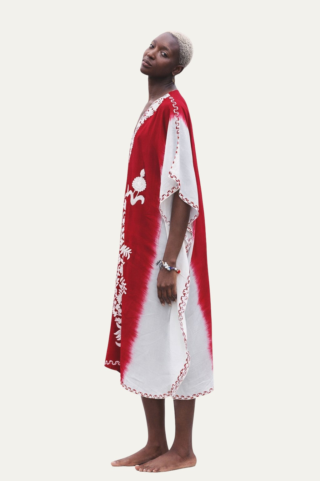 Kashmir Silk Butterfly Kaftan