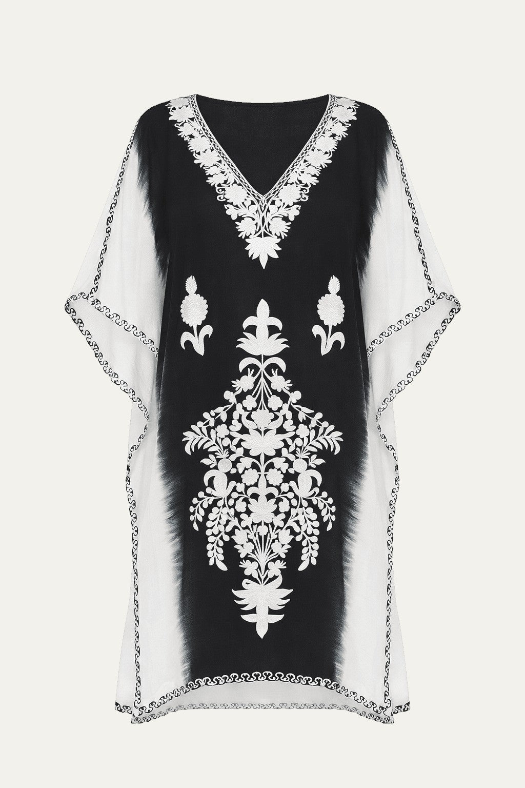 Kashmir Silk Butterfly Kaftan