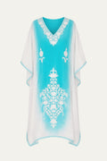 Kashmir Silk Butterfly Kaftan