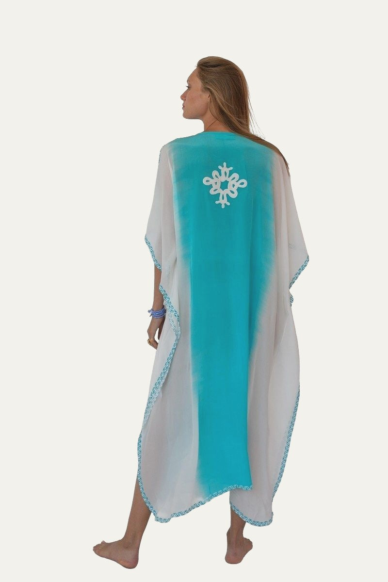 Kashmir Silk Butterfly Kaftan