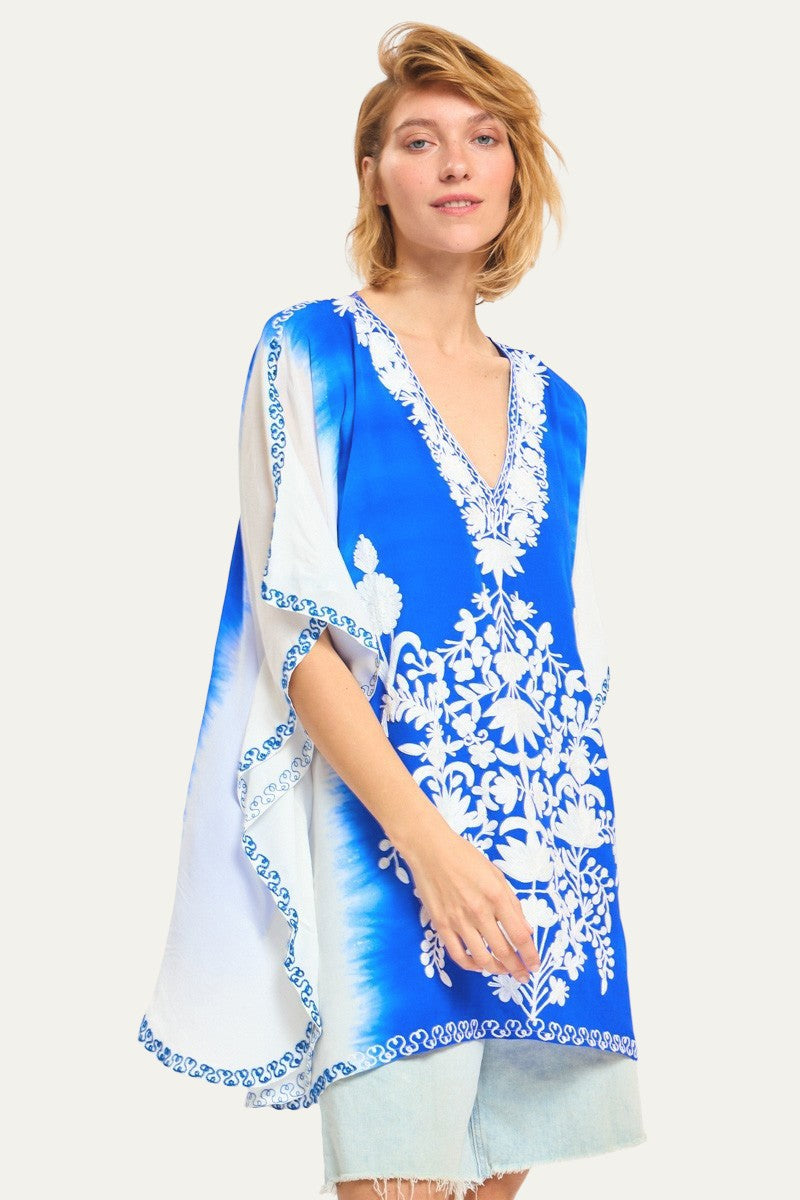 Kashmir Silk Butterfly Tunic