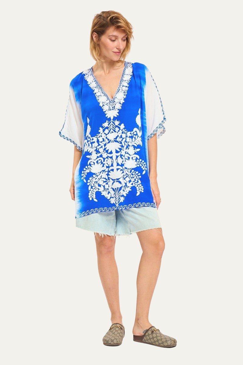 Kashmir Silk Butterfly Tunic