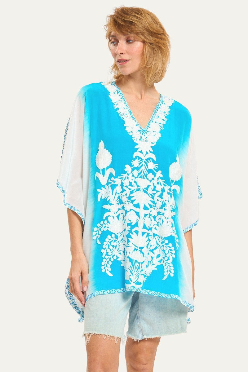 Kashmir Silk Butterfly Tunic