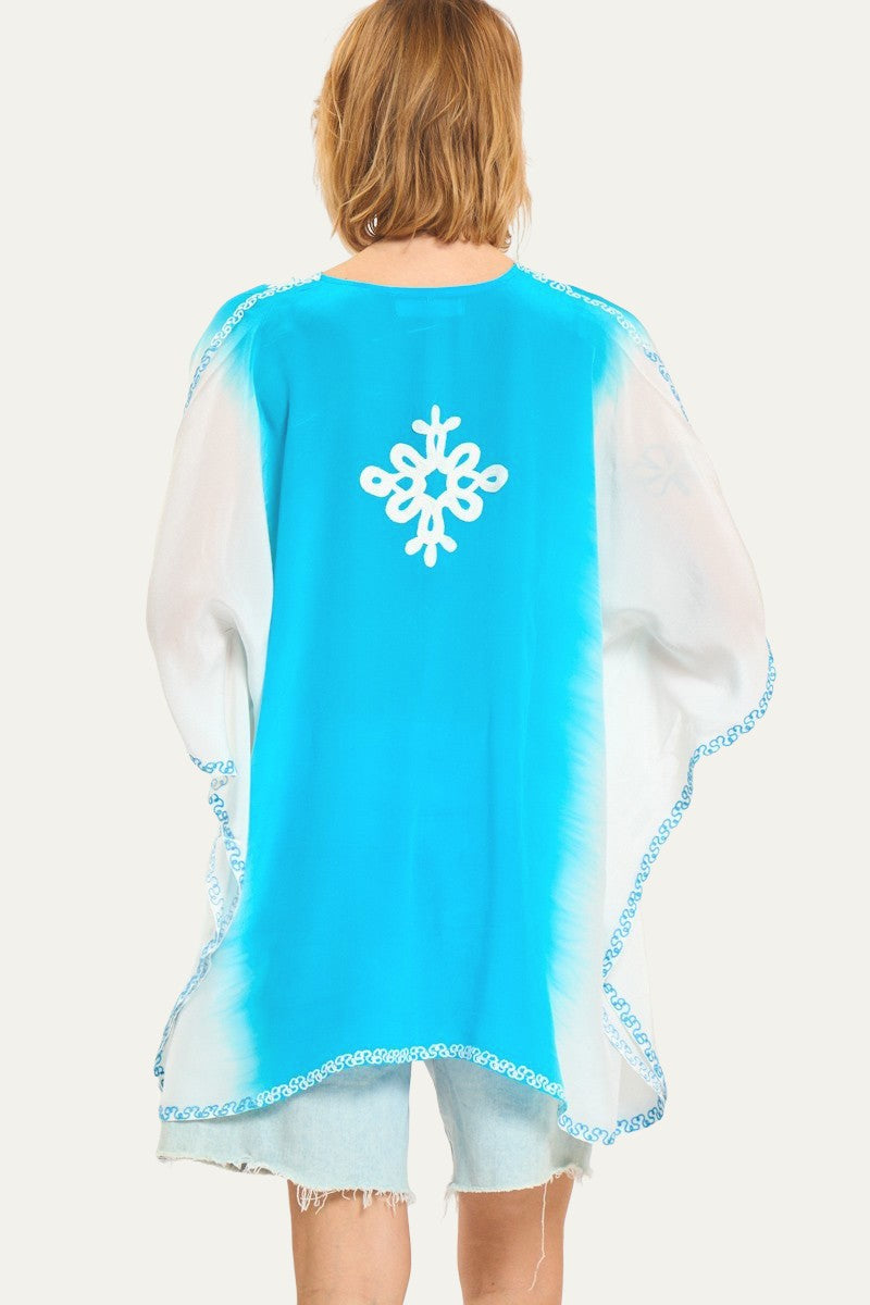 Kashmir Silk Butterfly Tunic
