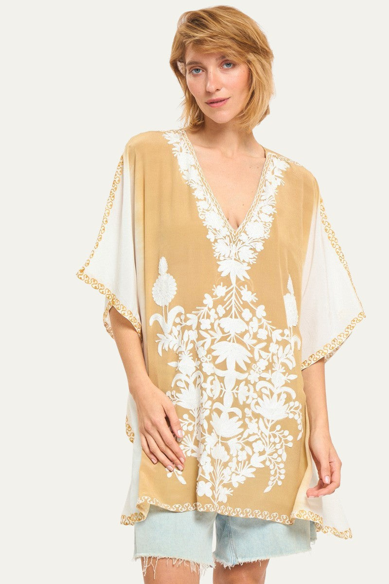 Kashmir Silk Butterfly Tunic