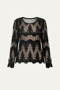 Lace Shirt Black