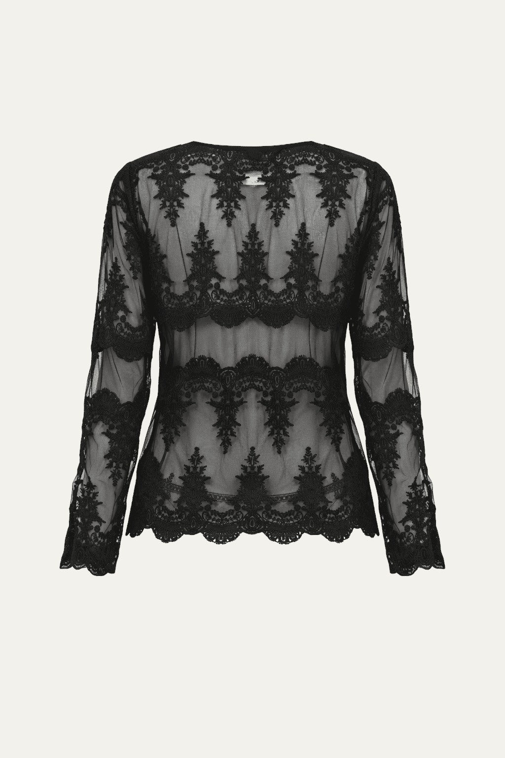 Lace Shirt Black