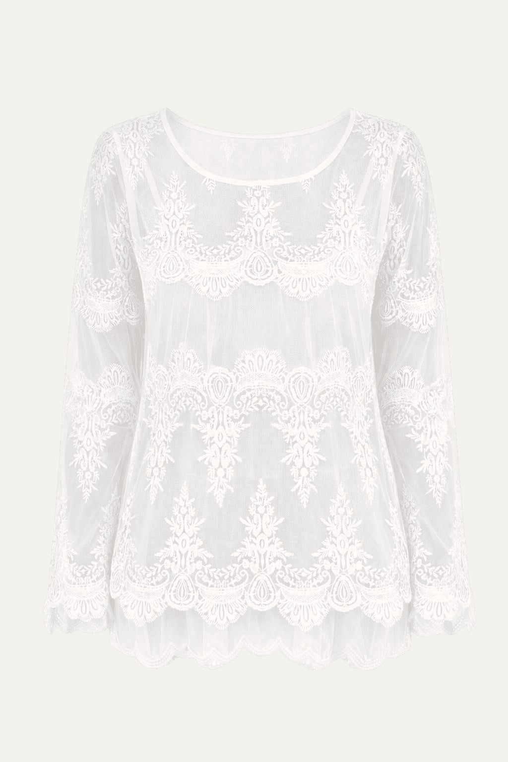 Lace Shirt White