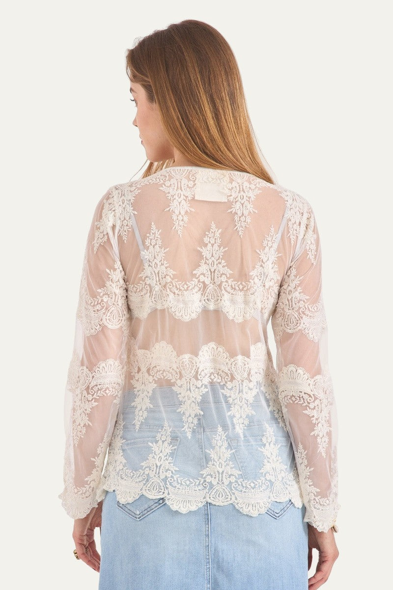 Lace Shirt White