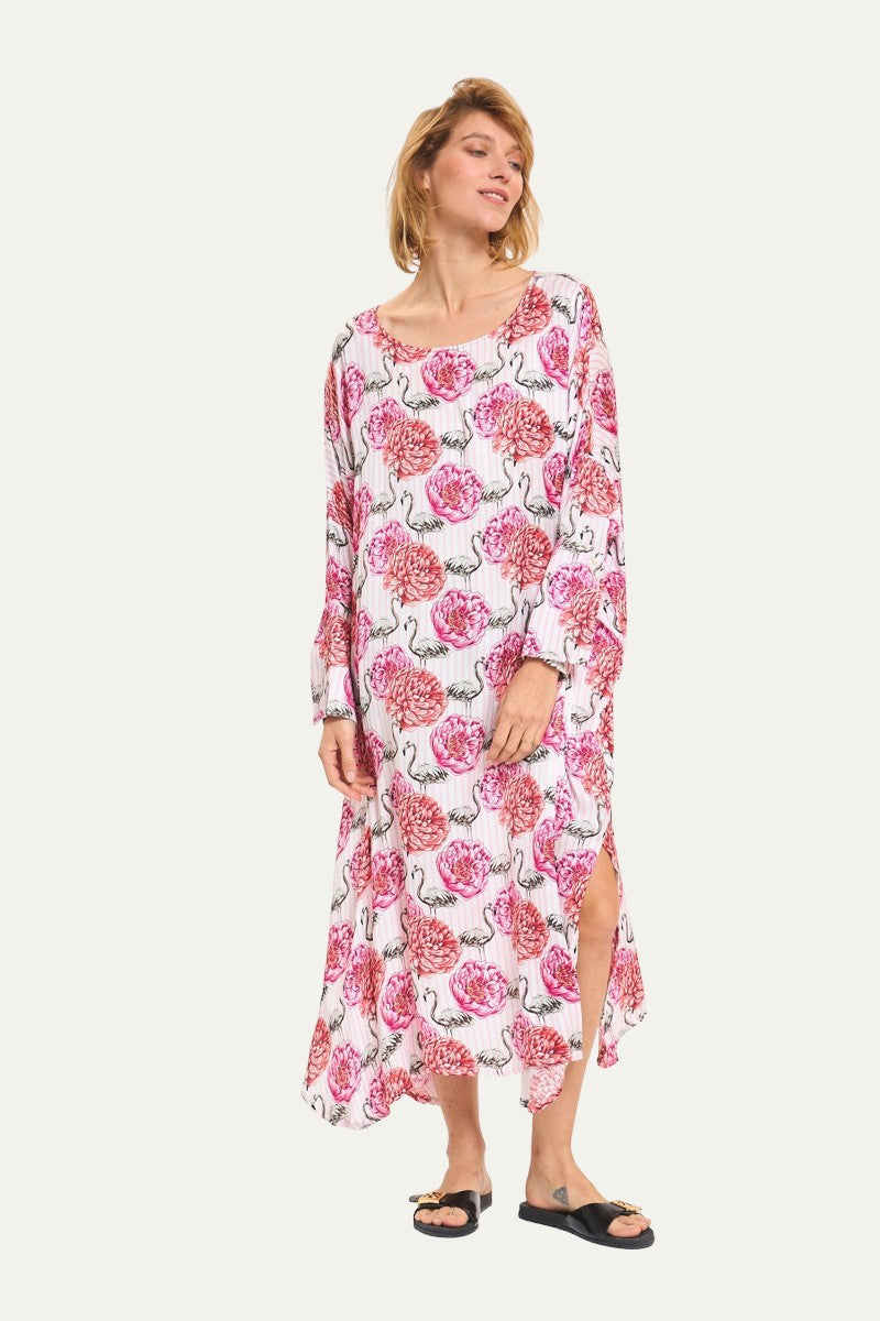 Margarita Pink Floral Print Dress