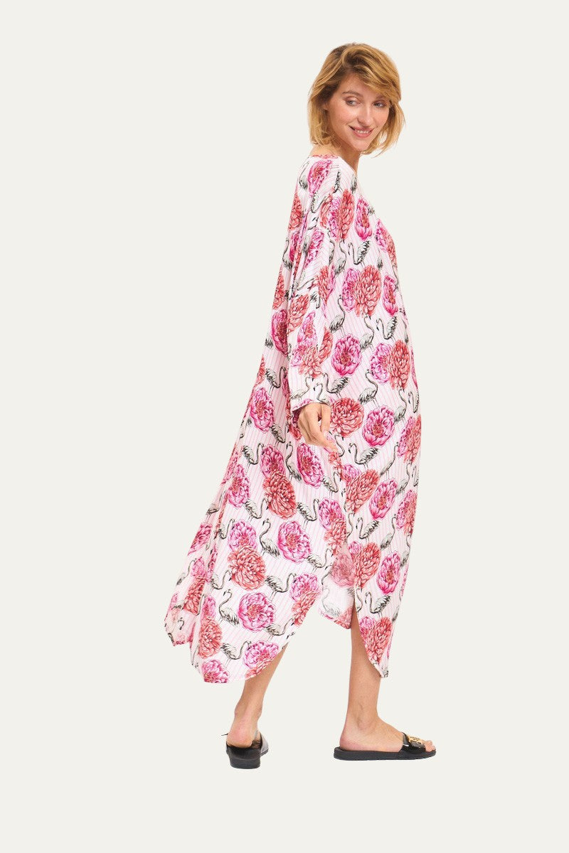 Margarita Pink Floral Print Dress