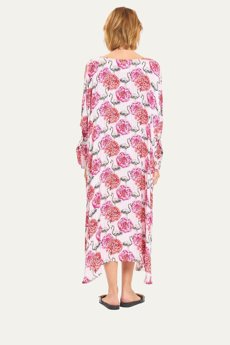 Margarita Pink Floral Print Dress