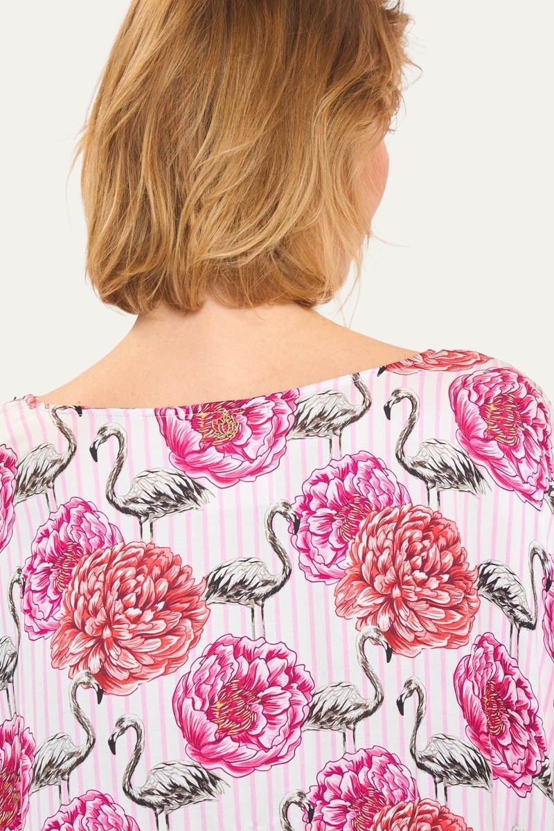 Margarita Pink Floral Print Dress