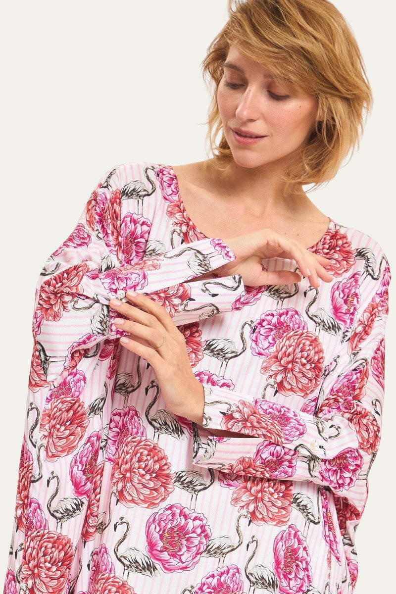 Margarita Pink Floral Print Dress