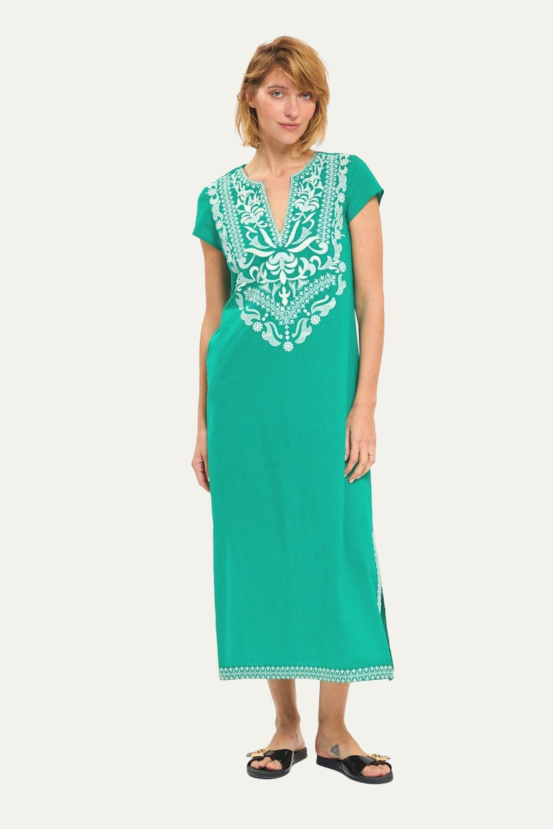 Moro Maxi Green Caftan