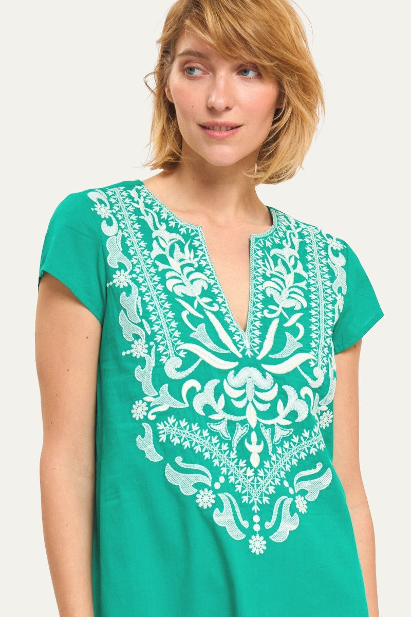Moro Maxi Green Caftan