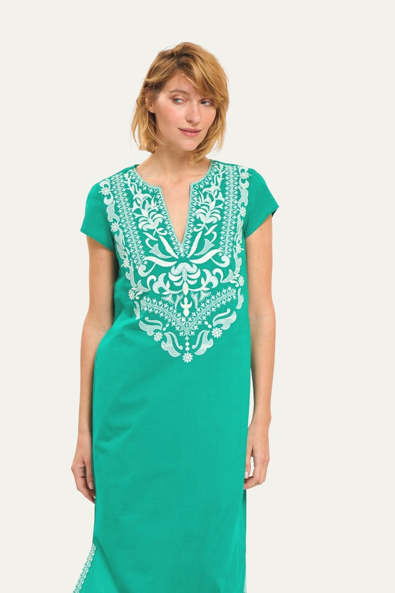 Moro Maxi Green Caftan